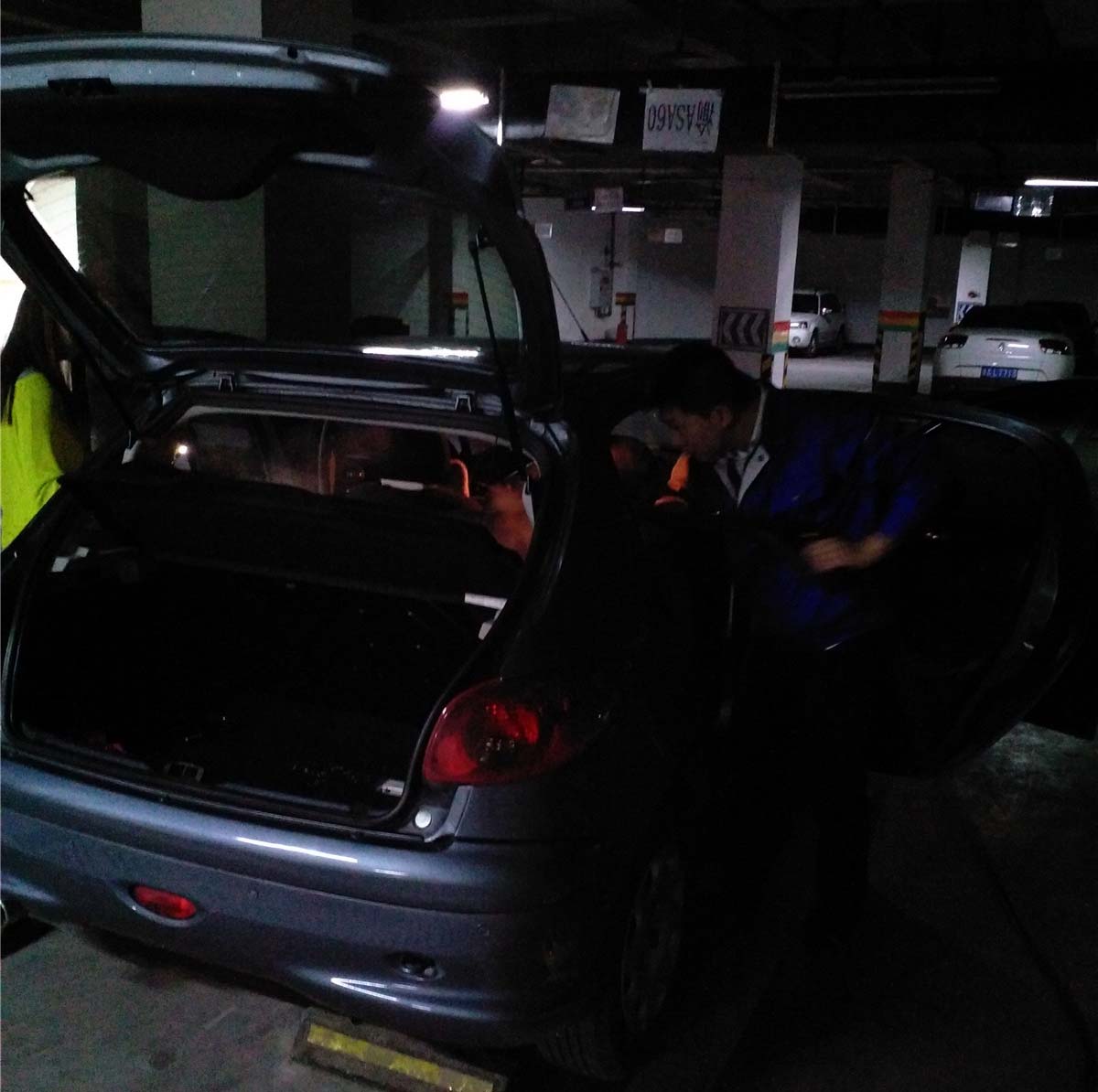 保利高爾夫標(biāo)志車施工現(xiàn)場